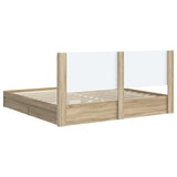 Bed Frame with Storage and Headboard Sonoma Oak 180 x 200 cm 3414003