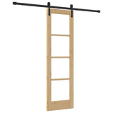 Sliding Door ORKDAL Natural and Black 61 x 198.5 cm 3331845