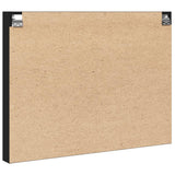 Vitrine Cabinet Black 100x8.5x75 cm Engineered Wood 847934