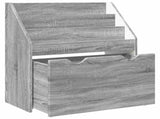 Kids Bookshelf Grey Sonoma 60 x 29.5 x 69 cm Engineered Wood 892395
