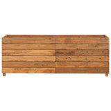 Raised Bed 150x40x55 cm Recycled Teak Wood and Steel 47426