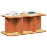 Coffee Table Wax Brown 80 x 39.5 x 33.5 cm Solid pine wood 873522