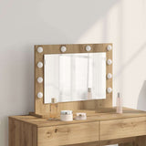 Vanity Mirror Rectangular Artisan Oak 60 x 45 x 18 cm 868316