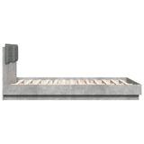Bed Frame without Mattress Concrete Grey 140x200 cm 3209922