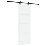 Sliding Door ORKDAL White 83 x 232 cm Solid Pine Wood 3333649
