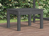 Garden Bench Grey Solid Pine Wood Standard Durable Garden Bench 823992