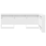 Storage Headboard with Shelf White 80 cm Engineered Wood 3335445