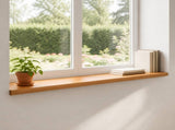 Window Sills 2 pcs Light Brown 110 x 25 x 2 cm Solid Beech Wood 42048187
