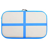 Inflatable Gymnastics Mat with Pump 60x100x15 cm PVC Blue 92653