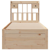 Bookcase Bed without Mattress 75x190 cm Small Single Solid Wood Pine 3308984