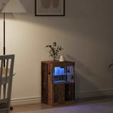 LED Sideboard Old Wood 41 x 37 x 67 cm Engineered Wood 863036