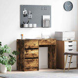 Desk with Drawer Smoked Oak 90 x 37.5 x 75 cm Engineered Wood 869494