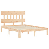 Bed Frame without Mattress Small Double Solid Wood Pine 3193566