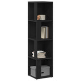 Corner Shelves Black Oak 33 x 33 x 132 cm Engineered Wood 862692