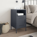 ZNTS Bedside Cabinet Anthracite 36x39x68 cm Steel 843070