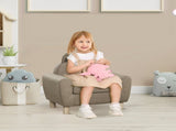 Kids Sofa Toddler Chair Children Armchair for Preschool Bedroom Playroom with Ear Modeling Wood T3398P347653