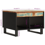 ZNTS Coffee Table 55x50x40 cm Solid Wood Reclaimed 352879
