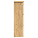Shoe Rack BODO Honey Brown 80 x 35 x 118 cm Engineered Wood 42023477