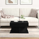 Coffee Table Black Oak 57 x 57 x 30 cm Engineered Wood 862665