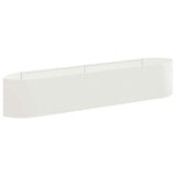 Raised Garden Bed White 220 x 40x 40 cm Steel 8011720
