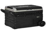50L Car Refrigerator, Portable Compressor Cooler Box, Fridge Freezer w/ Inner LED Light, Foldable T3398P349480