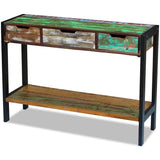Sideboard 3 Drawers Solid Reclaimed Wood 243273