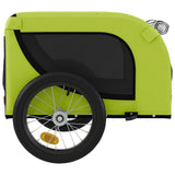 Pet Bike Trailer Green and Black Oxford Fabric and Iron 94025