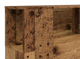 Headboard Cabinet Old Wood 160x18.5x103.5 cm Engineered Wood 856882