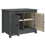 Coffee Table Grey 71x49x55 cm Solid Wood Pine 820928