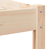 Bed Frame Brown 215.5 x 95.5 x 69.5 cm Solid Pine Wood 869762