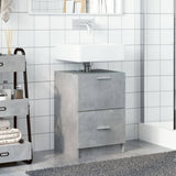 Sink Cabinet Concrete Grey 40x37x59 cm Engineered Wood 848104