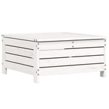 Garden Sofa Set White Solid Pine Wood, Plywood 4 Piece Set 3250801
