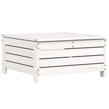 8 Piece Garden Sofa Set White Solid Wood Pine 3250557