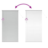 Venetian Blinds Height Adjustable Silver 220 x 120 cm Aluminium 42005951