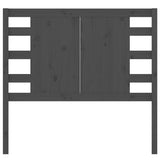 Headboard Grey 106x4x100 cm Solid Wood Pine 818757