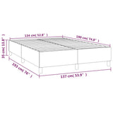 Box Spring Bed Frame Light Grey Full Velvet 3121150
