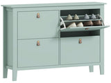 Modern Four-Drawer Shoe Cabinet - Green T3398P341273