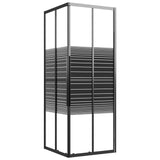 Stripe Shower Cabin ESG 80x80x180 cm Black 151849