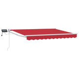 Manual Retractable Awning with LEDs Red and White 3 x 2.5 m 3419262