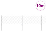 Fence and Post Silver 0.4 x 10 m Steel 3336293