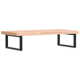 Basin Shelf Wall Mounted Steel and Solid Wood Beech 3302437