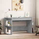 Desk Concrete Grey 140x50x75 cm Engineered Wood 840551