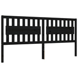 Bed Frame without Mattress Black 200x200 cm Solid Wood Pine 3192450