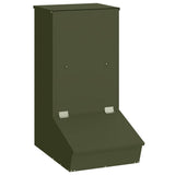 Pig Feeder Olive Green 55 x 38 x 76 cm Cold-Rolled Steel 874637