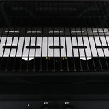 Gas BBQ Grill with 3-layer Side Table Black 47390