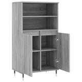Highboard Grey Sonoma 60x36x110 cm Engineered Wood 831482