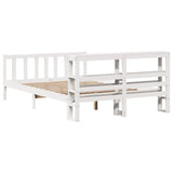 Bed Frame without Mattress White 140x200 cm Solid Wood Pine 3305762