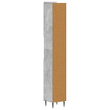 Bathroom Cabinet with Open Shelf ZWOLLE Concrete Grey 896378