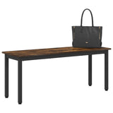 Bench Smoke Oak 110 x 35 x 45 cm Engineered Wood 892598