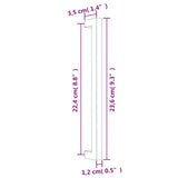 Cabinet Handles 10 pcs Silver 224 mm Stainless Steel 3203668